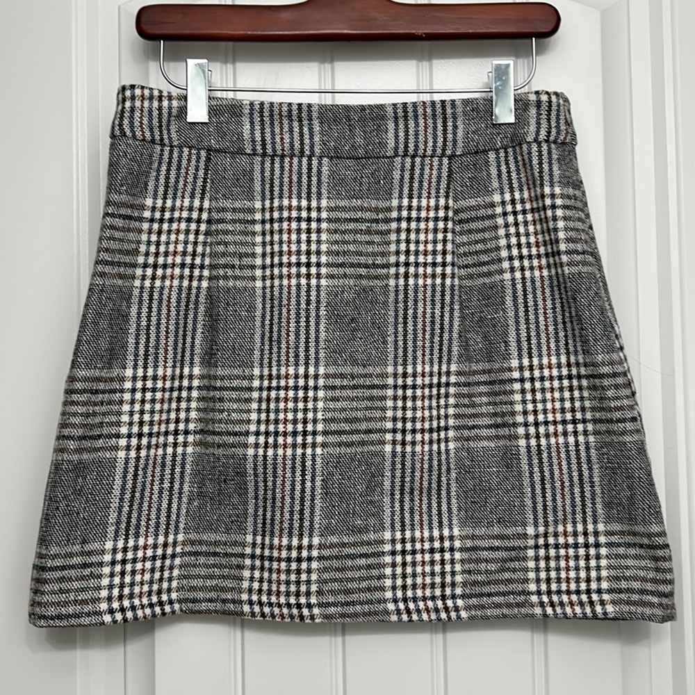 Plaid mini skirt